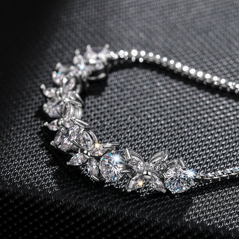 Flower Cluster Shape Bracelet SL011 - 图片 2